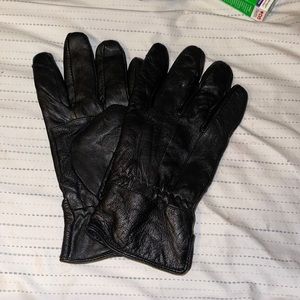 Mens black winter gloves